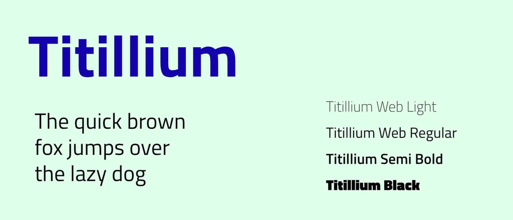 Top 10 google fonts Titillum